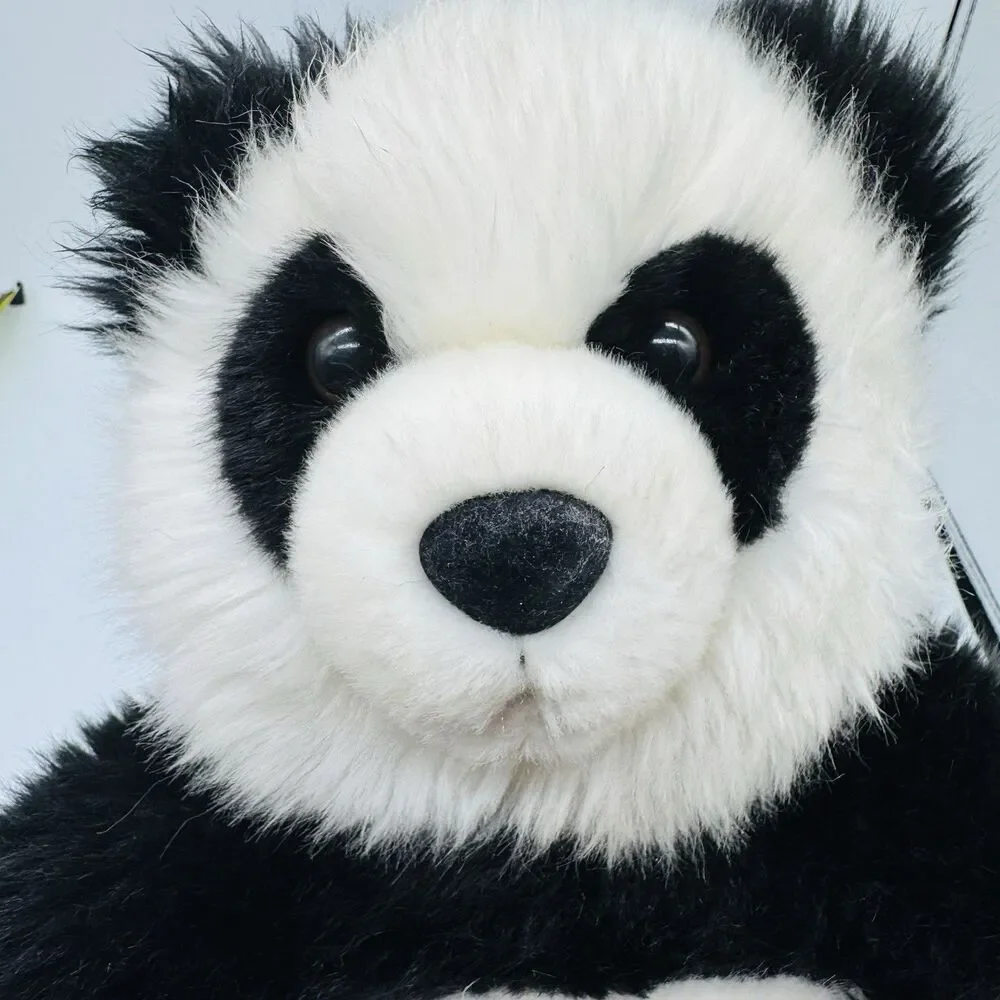 Build a Bear Panda Bear Retired Plush 2010 Stuffed Animal Black White 15” FS